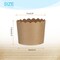 100 Brown Kraft Paper Baking Cups – 6oz Greaseproof Muffin & Cupcake Liners for Weddings & Parties